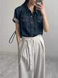 Connie Strap Pleated Wide Slacks