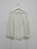 Strap See-Through Long Blouse