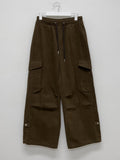 [unisex] 3way pin tuck cargo wide pants