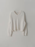 [Premium] Classic Whole Garment V-neck Knit
