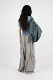 Crew frill layered sleeveless