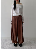 [2way!] Eyelet Wide Training Pants