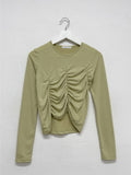 Oeol Shirring Tension T-shirt