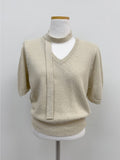 [Tie set] Puff half knit