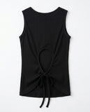 BACK OPEN STRAP SLEEVELESS