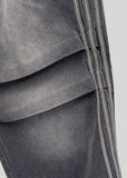 Dark Washed Track Denim