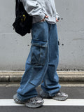 Western Cargo Denim Pants