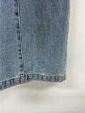 Snap Wide Washed Denim