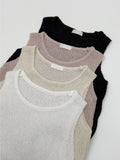 Hachi See-through U-neck Vest