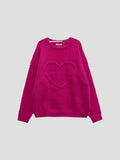 Heart twisted knitwear