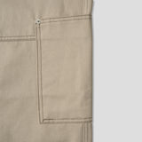 Cotton stitch wide work pants