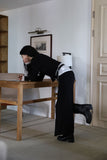 Dublin shirring long skirt