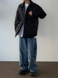Shine Quilting Padded Shirt Jumper