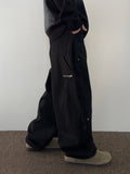 Rivet Side Detail Cotton Pants