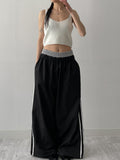 [2way!] Color matching track wide pants