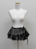 Tartan Frill Wrap Skirt