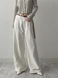 [Belt SET] Cabra Cotton Wide Pants