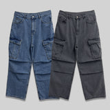Western Cargo Denim Pants