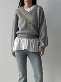 Shirring Frill Layered Sleeveless