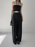 LeM Pintuck Wide Slacks