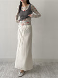 Flower See-through Layered T-shirt