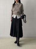 Mohair Mix Wool Crop Knit