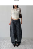 [Bustier SET] Mohair see-through crop cardigan