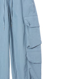 Nylon Multi Pocket Banding Pants