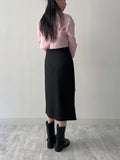 [Belt SET] Turin H-line wrap skirt