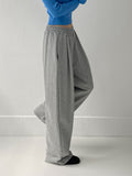 One tuck banding training wide pants