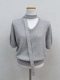 [Tie set] Puff half knit