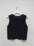 Punching Lace Sleeveless Knit Vest