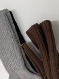 Semi Ribbed Daily Long Socks