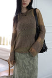 Pigment washing ribbed sleeveless