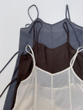 Day See-through Bustier Long One Piece