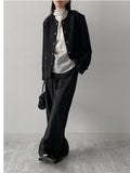 Organza Mock Neck See-Through Blouse