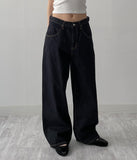 [unisex/non-fade] Selvedge Adjust Wide Denim