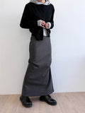 WOOL DART SKIRT