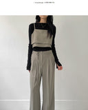 Popo Strap Wide Slacks