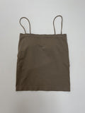 [2 version/with cup] Span square bra top