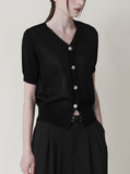 [Premium] Coolet Linen Short Sleeve Cardigan