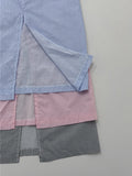 Shimmer Stripe Maxi Banding Skirt