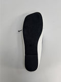 Wavy Ribbon Color Matching Flat Shoes