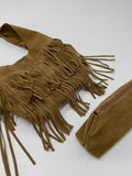 Bohem Fringe Suede Shoulder Bag