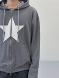 One star hoodie zip-up