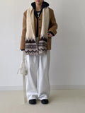 Nordic Color Matching Hair Long Muffler