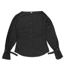 BOATNECK BELT BLOUSE
