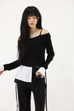 Shirt Layered Off Shoulder Tee