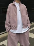 Cozy Hip-Hop Brushed Zip-Up