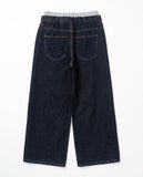 LAYERED DENIM PANTS
